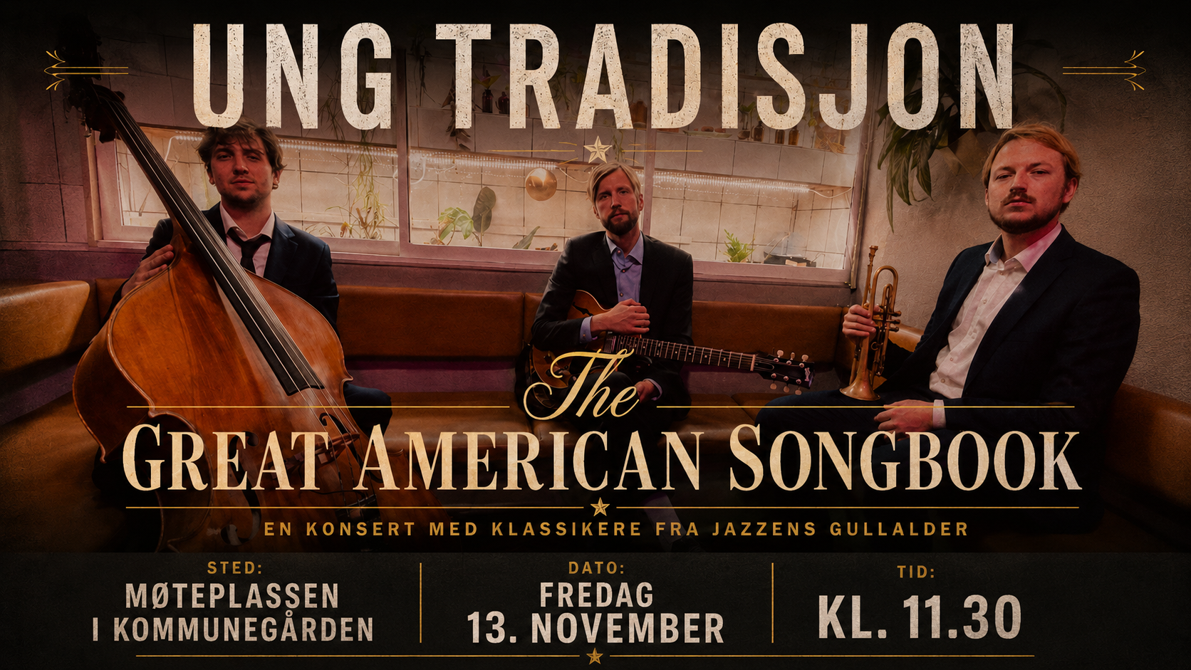 musikerne med sine instrumenter