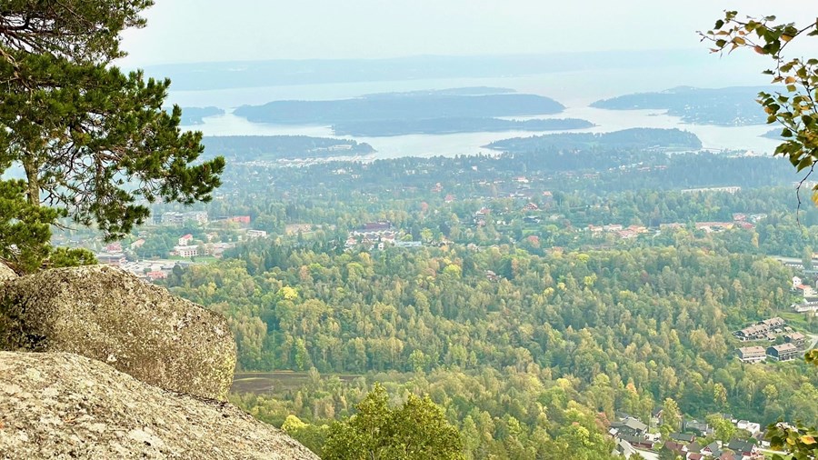 Utsikt fra Kolsåstoppen