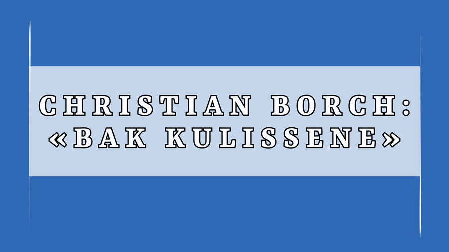 grafisk plakat med navn på foredragsholder og tittel på foredraget.