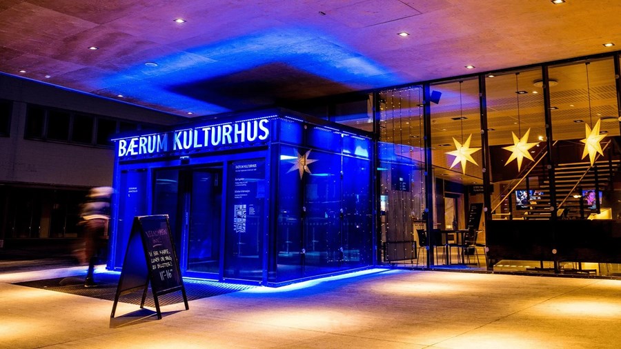 Innganspartiet på Bærum kulturhus