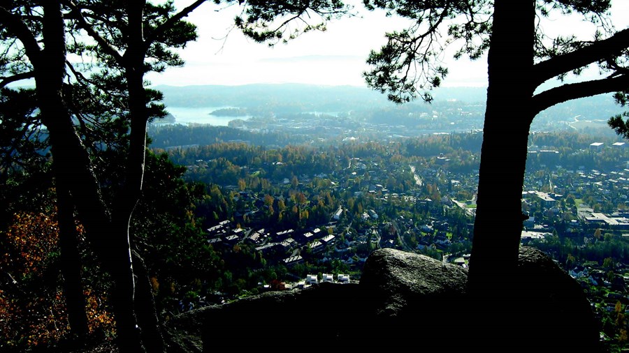 Utsikt fra Kolsåstoppen